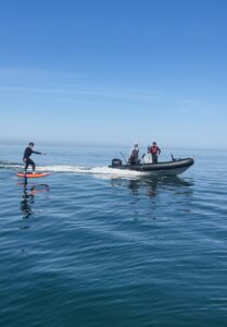 foil tracté bateau Binic cours foil Bretagne O Rider School